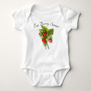 Berry Sweet, Strawberries Baby Bodysuit
