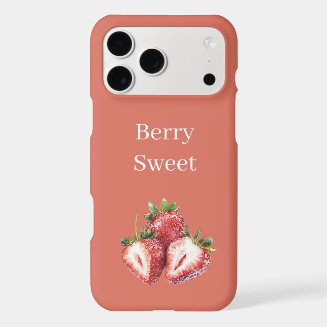 Berry Sweet Strawberries   iPhone Case (Back)