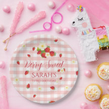 Berry Sweet Strawberry 3rd Birthday Party