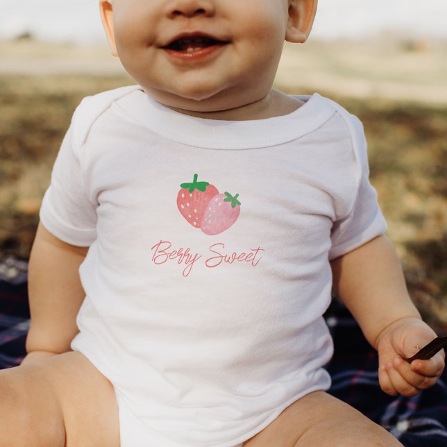 Berry Sweet Strawberry Baby Shower Bodysuit (Creator Uploaded)