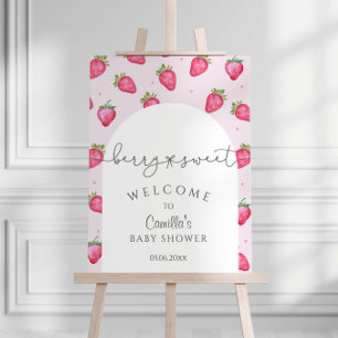 Berry Sweet Strawberry Baby Shower Foam Board