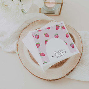 Berry Sweet Strawberry Baby Shower Napkins