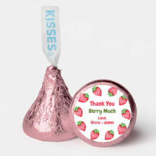 Berry Sweet Strawberry Baby Shower Thank You Hershey®'s Kisses®