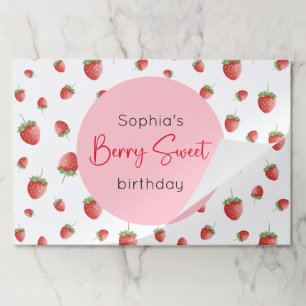 Berry Sweet Strawberry Birthday Placemat