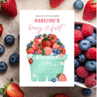 Berry Sweet Strawberry Blueberry First Birthday