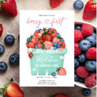 Berry Sweet Strawberry Blueberry First Birthday
