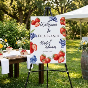Berry Sweet Strawberry Bridal Shower Foam Board