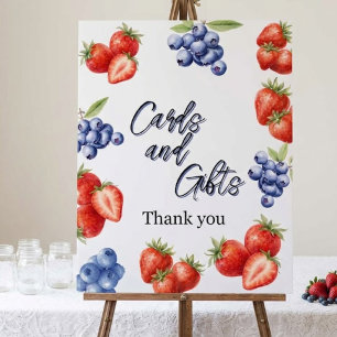 Berry Sweet Strawberry Bridal Shower Foam Board