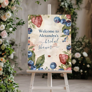 Berry Sweet Strawberry Bridal Shower  Foam Board