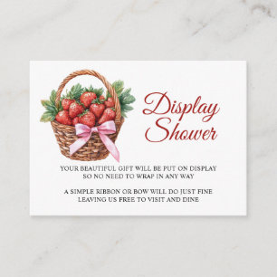 Berry Sweet Strawberry Display Shower Card