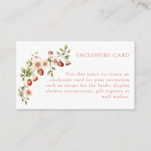 Berry Sweet Strawberry Enclosure Card