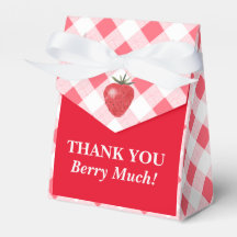 Berry Sweet Strawberry Favor Boxes
