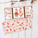Berry Sweet Strawberry joint birthday ticket Invitation<br><div class="desc">Are you looking for the perfect birthday ticket for sisters or twins? Let us introduce you to our Berry Sweet Strawberry joint birthday ticket! This unique birthday ticket is perfect for celebrating your loved ones’ special day. Celebrating a special occasion has never been so easy! Not only does this birthday...</div>