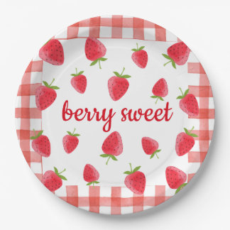 Berry Sweet Strawberry Party Napkin Paper Plates
