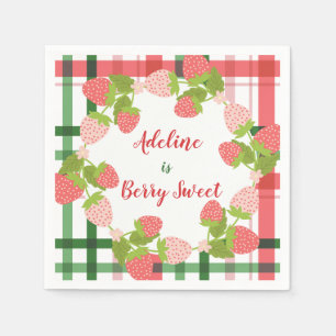 Berry Sweet Strawberry Party Napkins