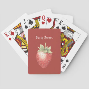 Berry Sweet Strawberry Poker Cards