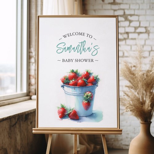 Berry Sweet Strawberry Reversible Welcome Signs