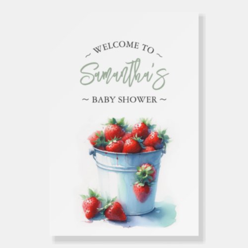 Berry Sweet Strawberry Reversible Welcome Signs