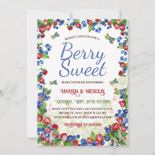 Berry Sweet Summer Baby Shower Invitation