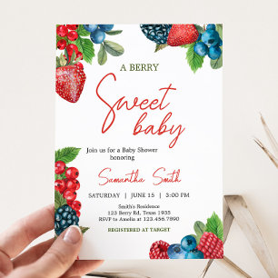 Berry Sweet Summer Baby Shower Invitation