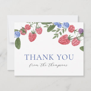 Berry Sweet Summer Berries Shower Thank You Card