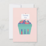 Berry Sweet Thank You Card at Zazzle