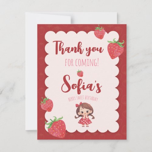 Berry Sweet Thank You Card