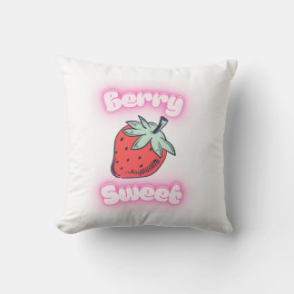 Berry Sweet Tshirt  Throw Pillow