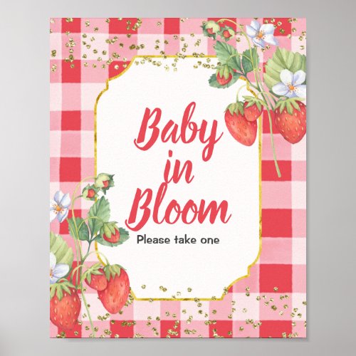 Berry Sweet Watercolor Berries Baby In Bloom sign