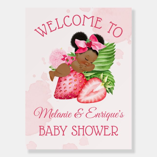 Berry Sweet Welcome Sign! Foam Board (Front)