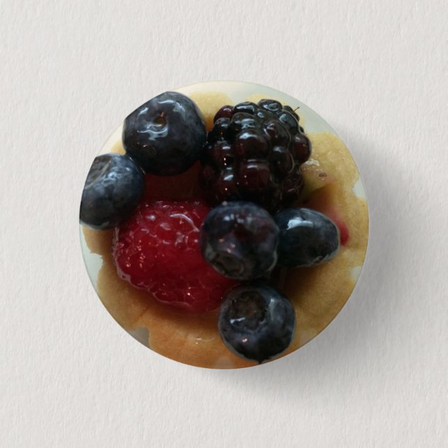 Berry Tart Pinback Button (Front)