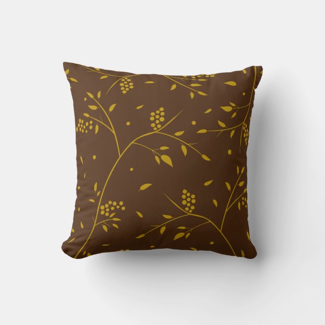Berry Tree Throw Pillow (Front)