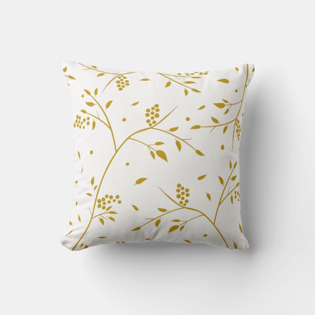 Berry Tree Throw Pillow (Front)