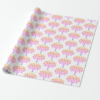 berry tree wrapping paper