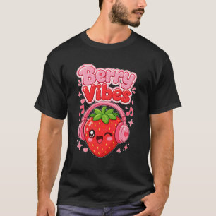Berry Vibes Cute Strawberry Cottagecore T-Shirt