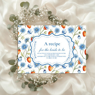 Berry Vine Romance Bridal Shower Enclosure Card