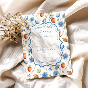 Berry Vine Romance Bridal Shower Invitation