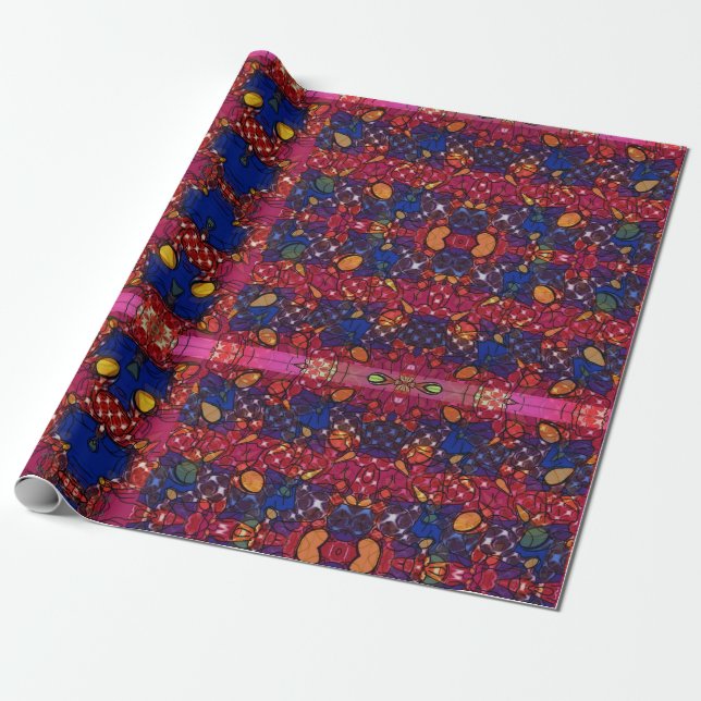 Berry Wall Wrapping Paper (Unrolled)