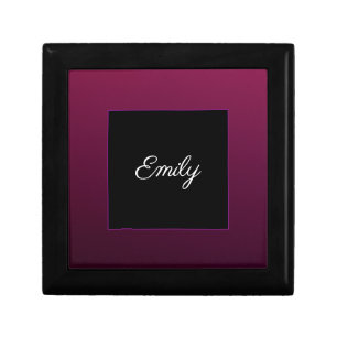 Berry Wine Personalize Name Jewelry Keepsake Box