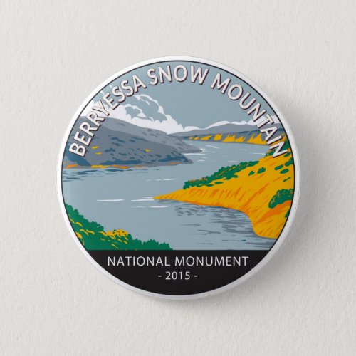 Berryessa Snow Mountain National Monument Vintage Button