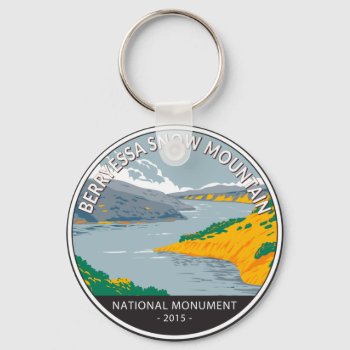 Berryessa Snow Mountain National Monument Vintage Keychain by Kris_and_Friends at Zazzle