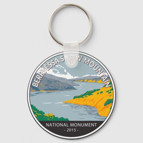 Berryessa Snow Mountain National Monument Vintage Keychain