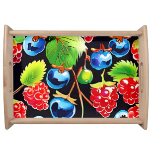 Berryful Delight Art Serving Tray