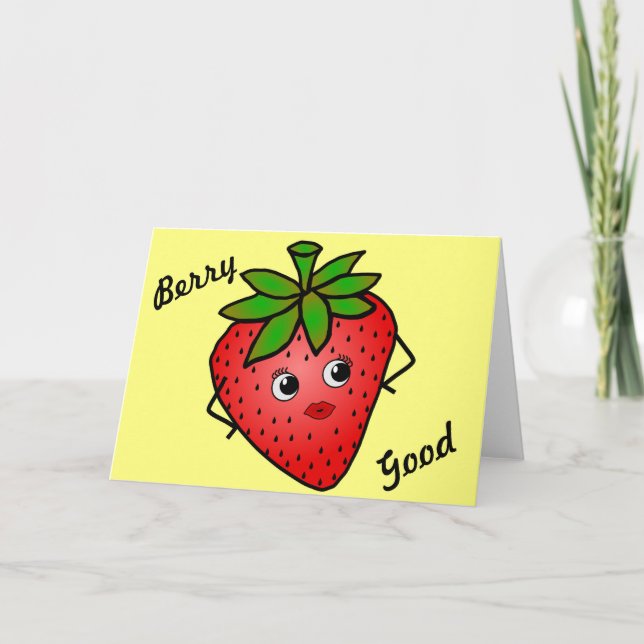 BerryGood Well done greetings card (Front)