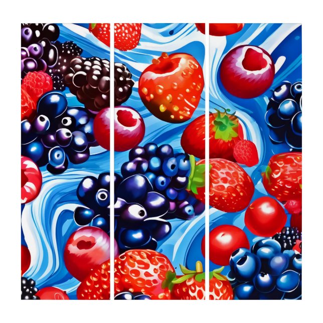 Berrylicious Blue Dream Triptych (Front)