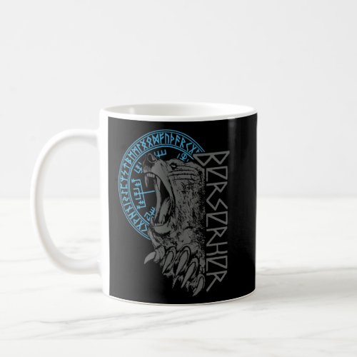 Berserk Bear Warrior Odin Runes Norse Compass Viki Coffee Mug