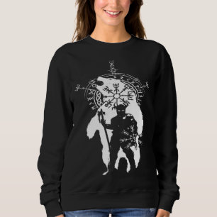 Berserk Bear Warrior Odin Runes Norse Compass Viki Sweatshirt