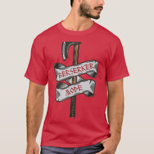 Berserker Mode Viking Battle Axe Runic Tattoo Clas T-Shirt