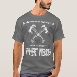 Berserker Retired Viking Viking Ax Runes T-Shirt