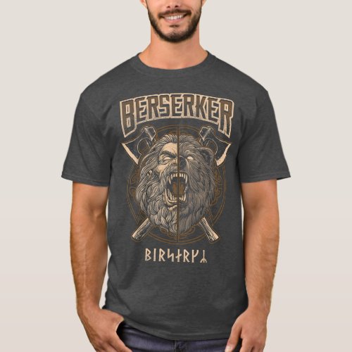 Berserker Viking Norse Pagan Bear Warrior  T_Shirt